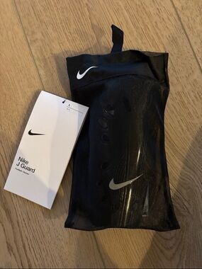 Nike Black J Guard Shin Guard Set with Carry Pouch